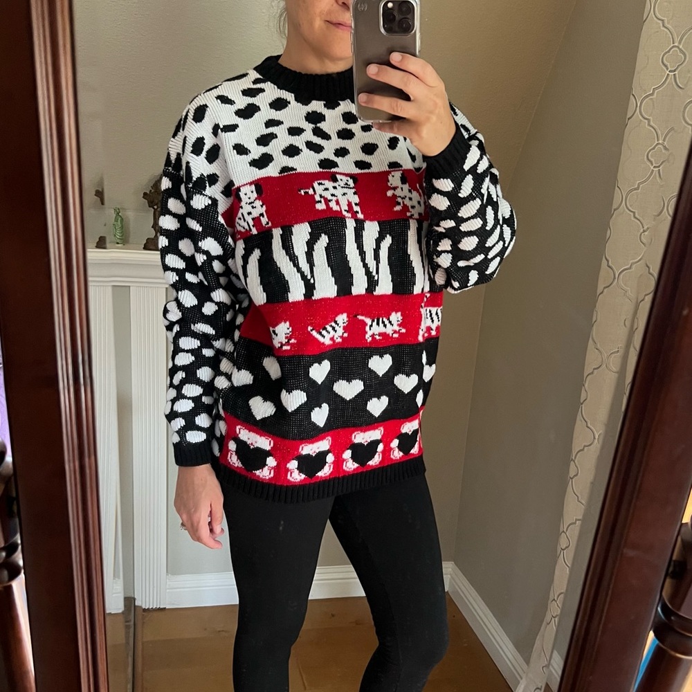 Vintage cat dog sweater #8 - Picture 15 of 16